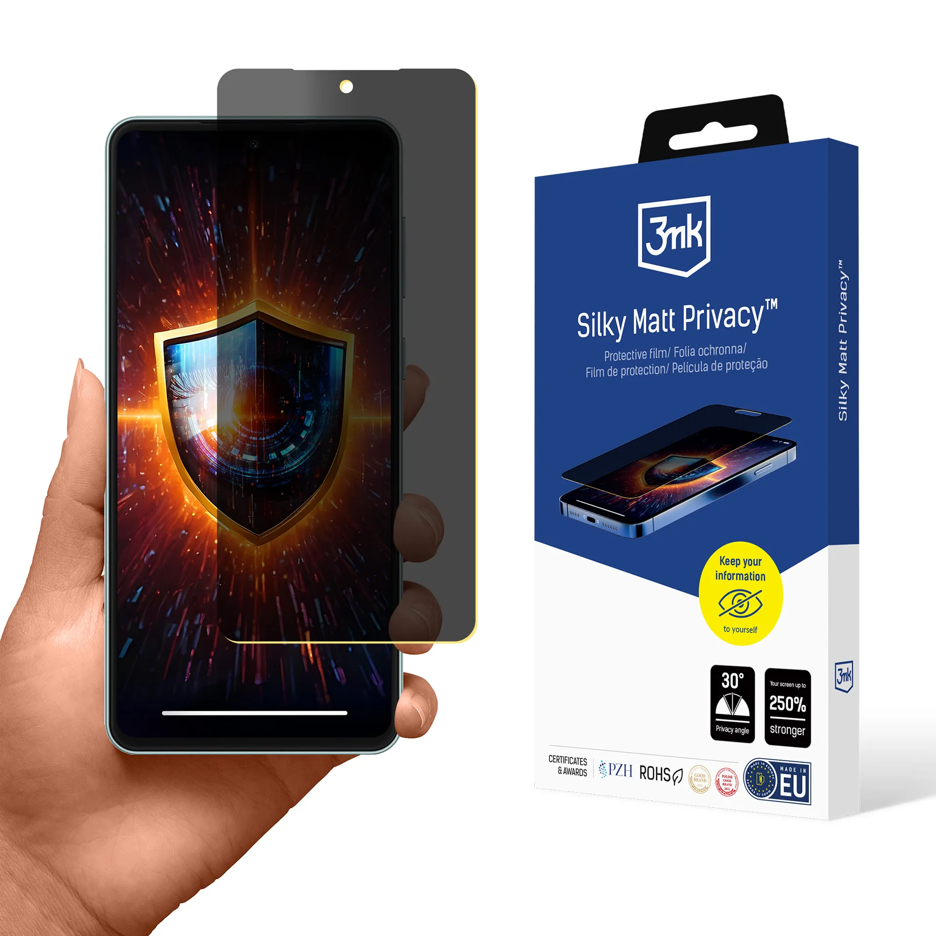 Privacy film for Samsung Galaxy M55 - 3mk Silky Matt Privacy